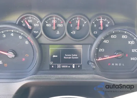 2021 Chevrolet Silverado 1500 4Wd Short Bed Custom z USA, uszkodzony, nr VIN 3GCPYBEK8MG455421